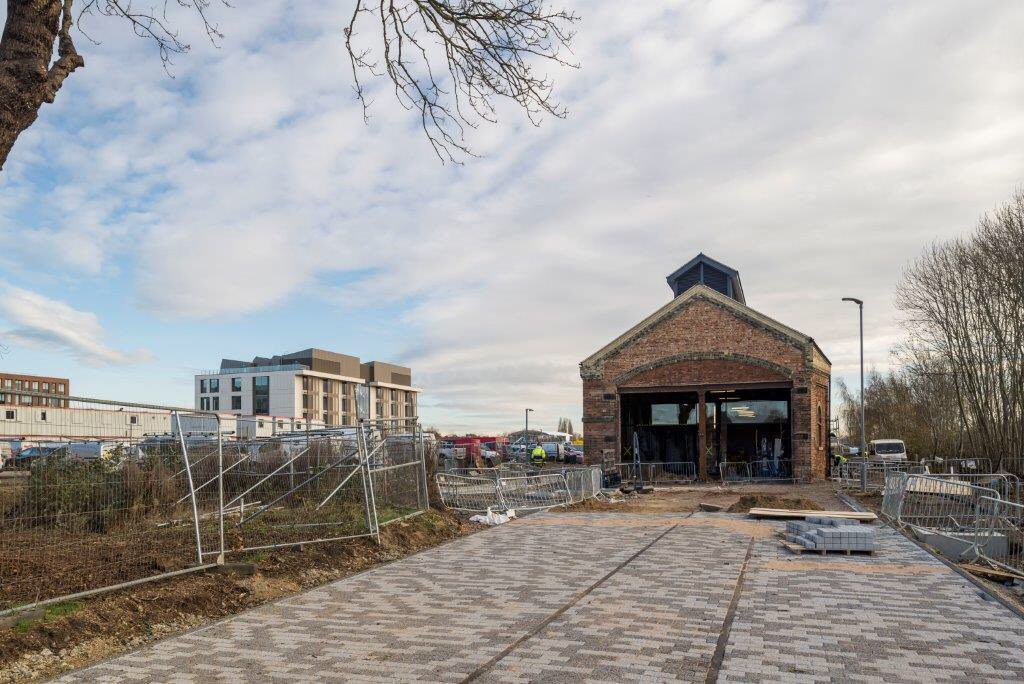 bandkbuild's tweet image. Pictures of @northamptonSU ‘s #engineshed building on campus at #hellowaterside for @UniNorthants @UniNhantsNews #traintracks #heritage