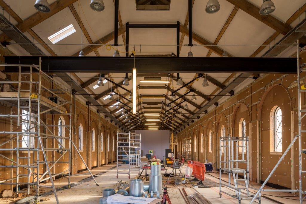 bandkbuild's tweet image. Pictures of @northamptonSU ‘s #engineshed building on campus at #hellowaterside for @UniNorthants @UniNhantsNews #traintracks #heritage