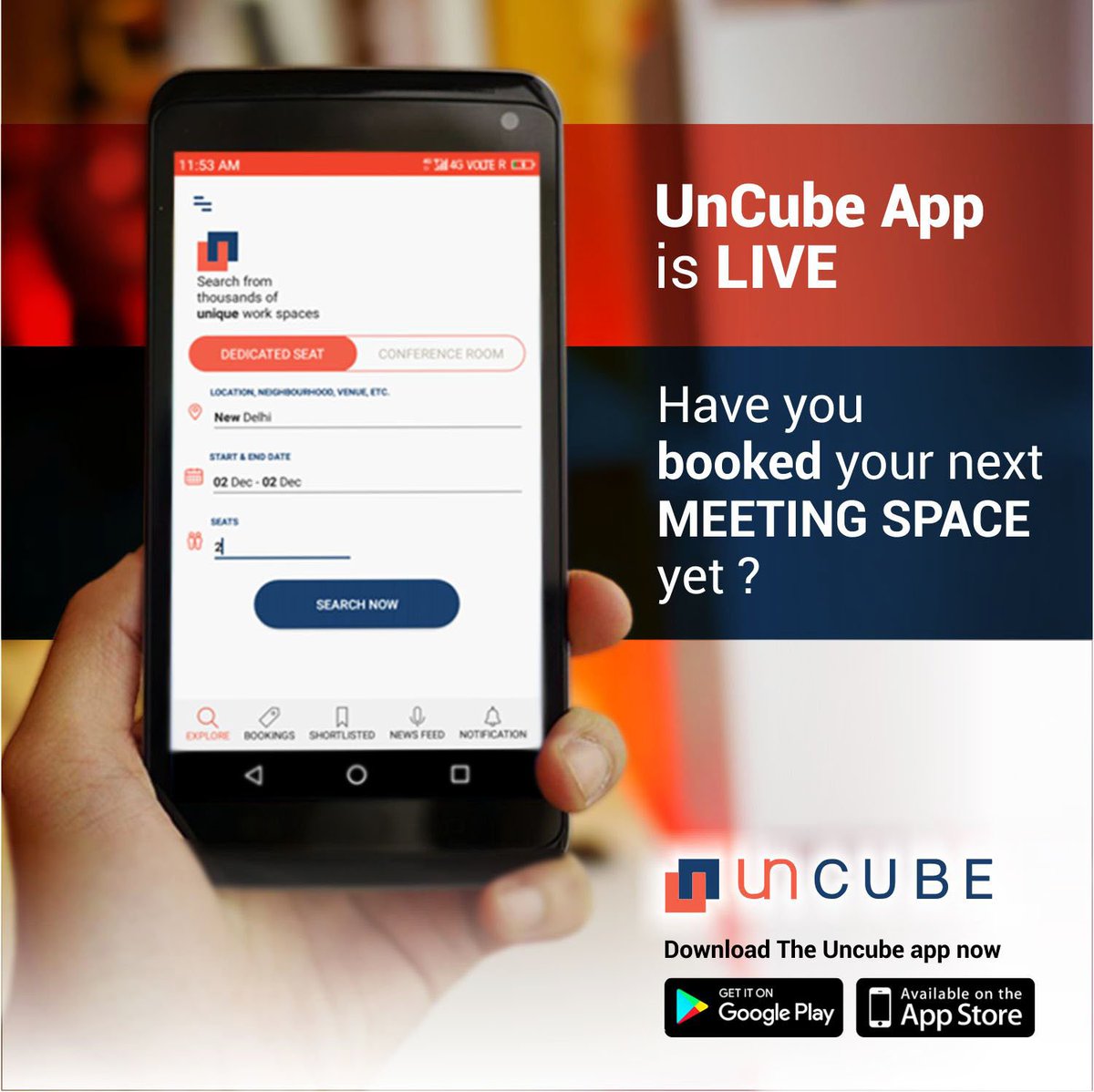 TheUnCube's tweet photo. The moment we all have been waiting for is finally here!
The Uncube IOS and Android app is live now.
Download the Android App at: https://t.co/qncTYYuRmV
Download the IOS app at: https://t.co/qp3q6d1oaW
#UncubeNow #EscapeTheOffice https://t.co/5Y33cmYDQs