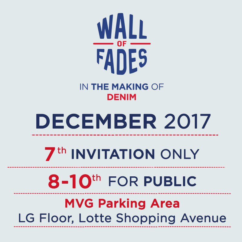 UMNRADIO's tweet photo. it’s Day 1, the most anticipate denim exhibition in Indonesia, Wall Of Fades 2017 : In the Making of Denim, on 7 - 10 December 2017 at MVG Lotte Shopping Avenue. #WOF2017 https://t.co/f5P2WFNkcp