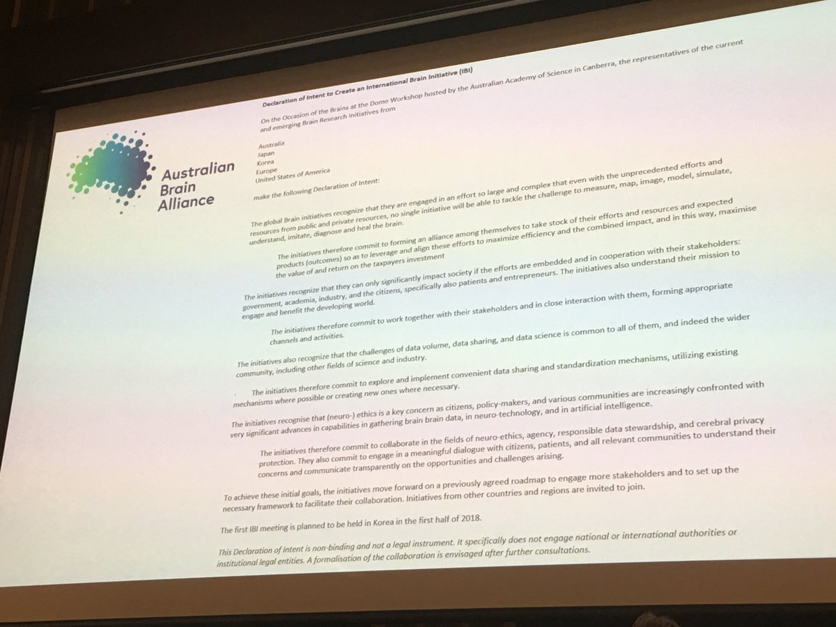 Declaration of intent to form International Brain Initiative