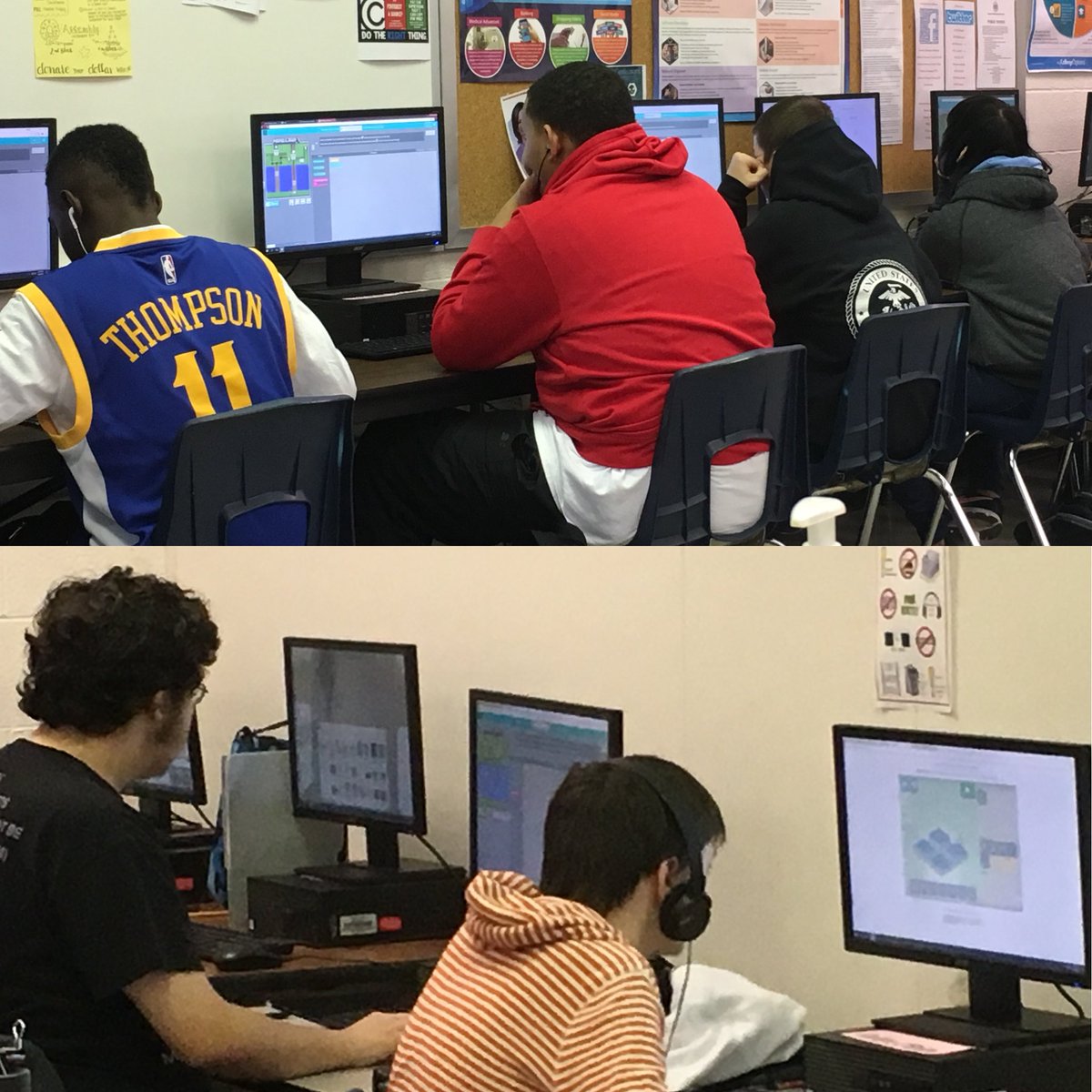 TeachingTechEd's tweet photo. @SAHS_Patriots students participate n the #NCHourofCode #ABSSCTE @codeorg @ABSSWeb https://t.co/OYfpKBF6tA