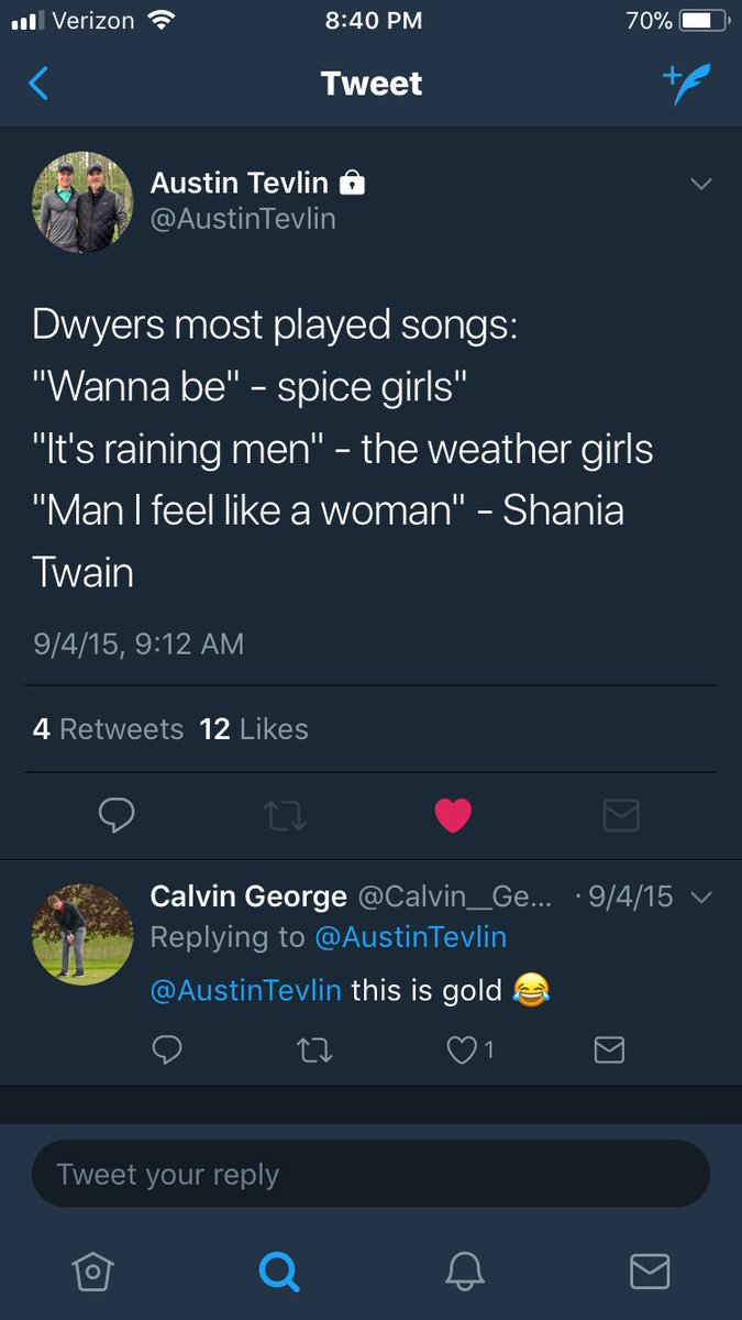 cgolfer4's tweet photo. @AustinTevlin This reminds me of @Connor_Dwyer10 favorites. https://t.co/tOUFdRtHXY