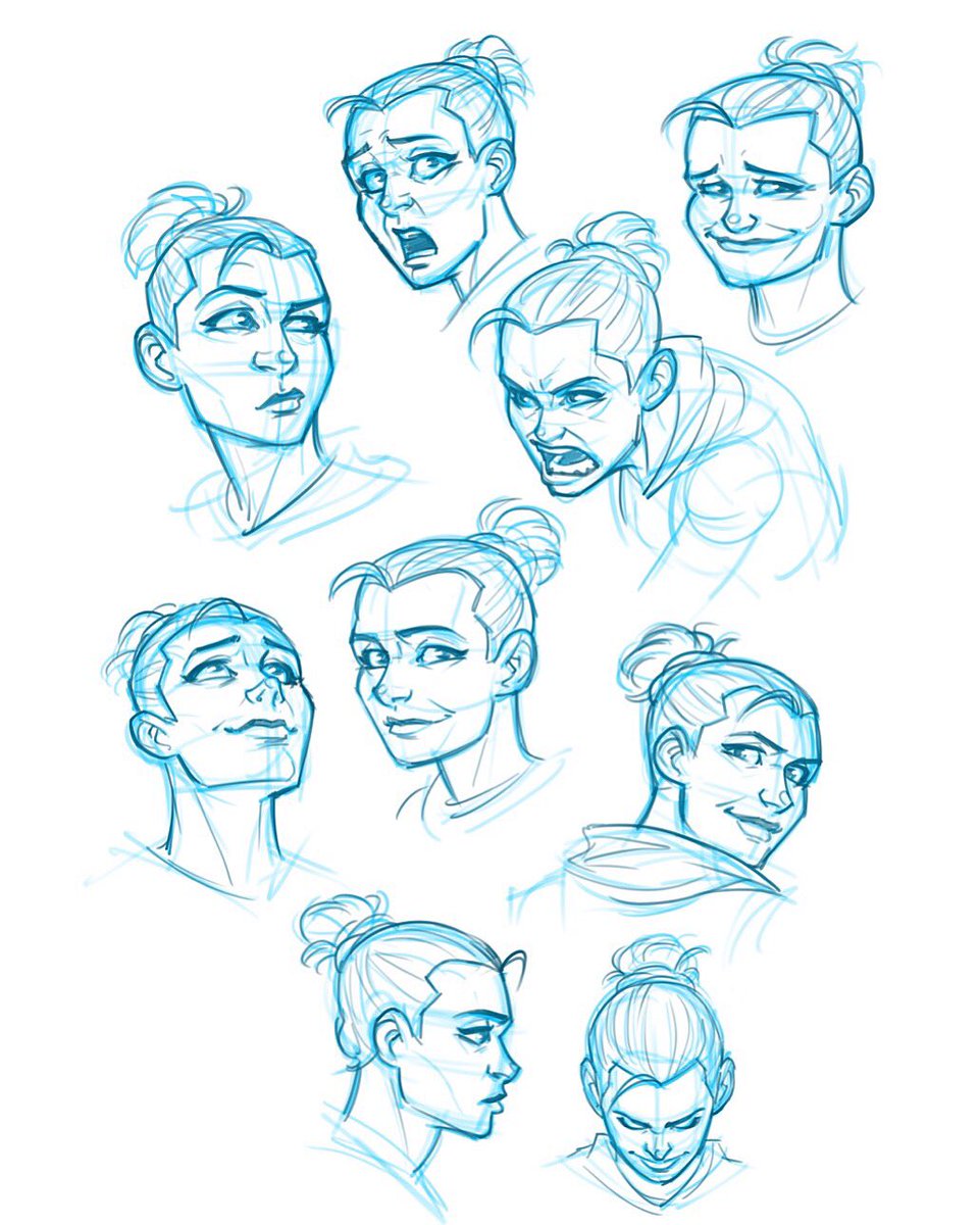 kyleP_Art's tweet photo. Quick expression sketches of a character named Rylie appearing in @CharonComics Skylin Issue #2, which I’m currently working on 😊 #charoncomics #skylin #skylincomic #expressions #sketches #drawing #illustration https://t.co/hcsMFG7vOG