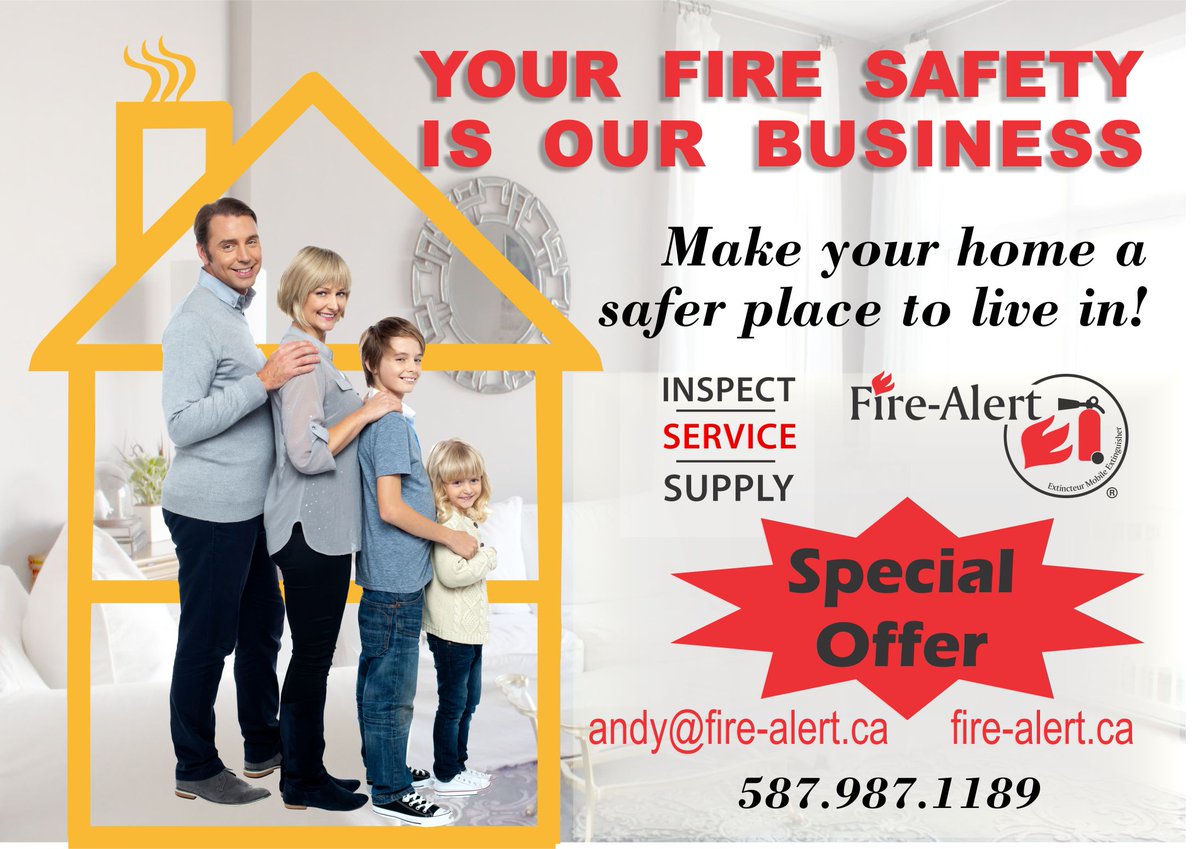 FireAlertYEG's tweet image. Is your house safe? Make sure to check your Fire Extinguishers and smoke/CO2 detectors to make sure they are up to snuff! #safehome #firealert #nofire