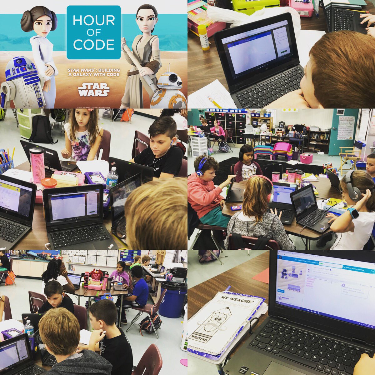 batgirl455's tweet image. Star Wars Hour of Code! May the Force be with us!! #owljedis #HourOfCode #teachingcoding @RivergladesElem @HamillHimself @RivergladesElem