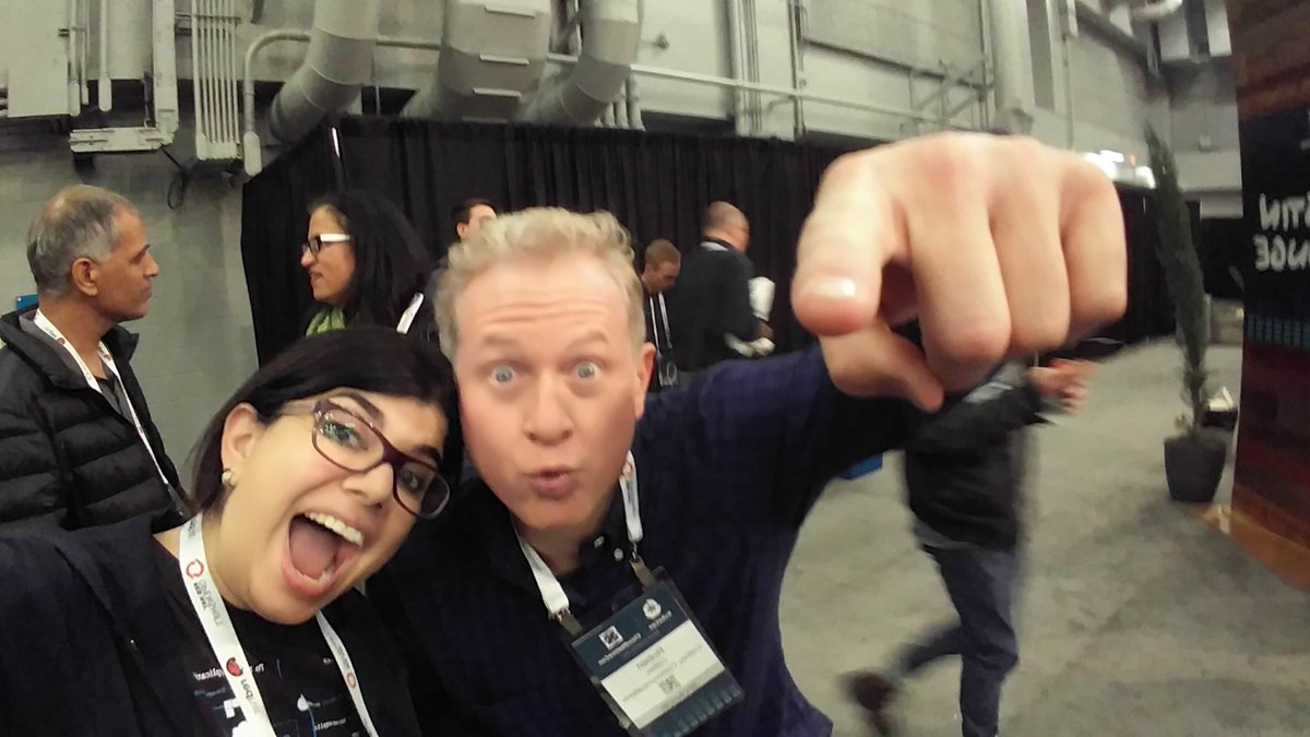 shar1z's tweet photo. I said a wiggida-whack with @robertcathey #kubecon #gettinweird in #ATX with @openstack https://t.co/JzcxryM76u