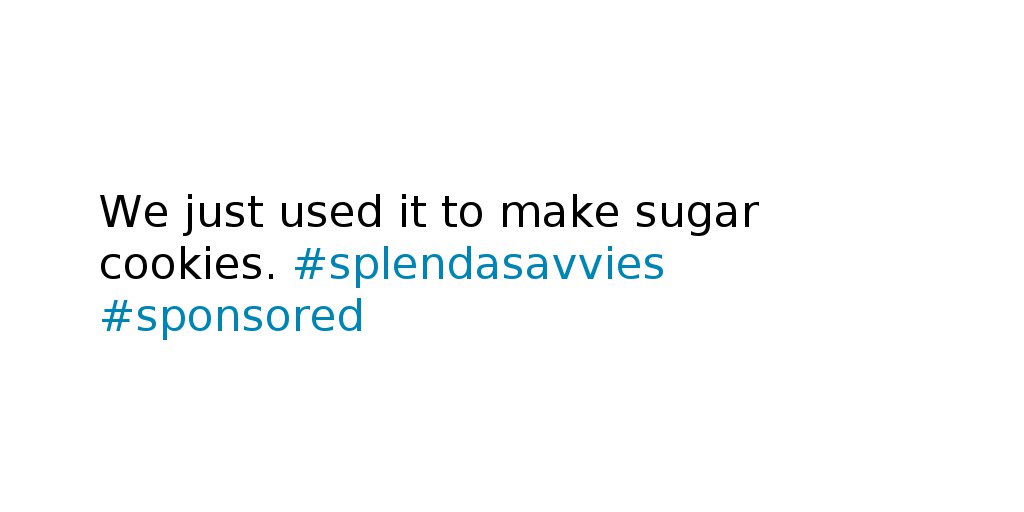 PryncessStani's tweet photo. Which of your go-to holiday meals will feature SPLENDA® Naturals Sugar &amp; Stevia Sweete... #splendasavvies #sponsored https://t.co/9wRd0VRwQy