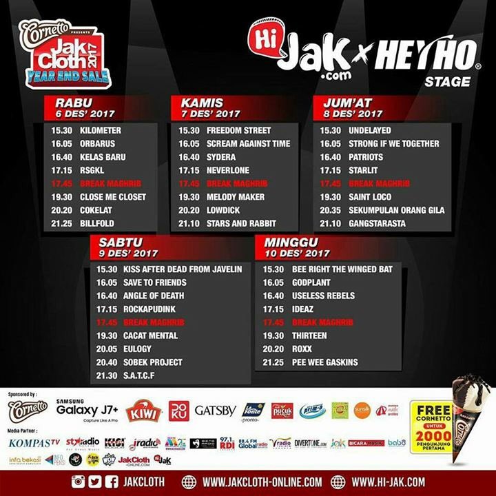 Mari merapat, Roxx di <a href="/JakCloth/">JakCloth</a> year end sale, Gambir Expo Kemayoran - Heyho Stage MINGGU 10 DES 2017 jam 20.20 WIB! Lets!