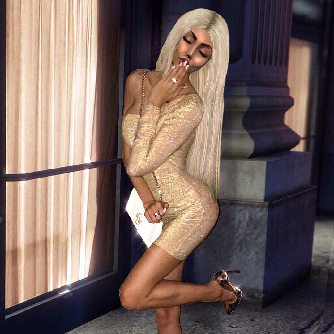 VainMag_gta's tweet photo. 'Shiny fashionista'
Socialite, Angelica Martinez was seeing walking down the streets of LS, wearing a beautiful gold sparkled dress and white diamond encrusted bag from Val De Grace.
As well, posing for the camera and showing how a good bleach blonde should look for the season! https://t.co/Vbntrqk2nD