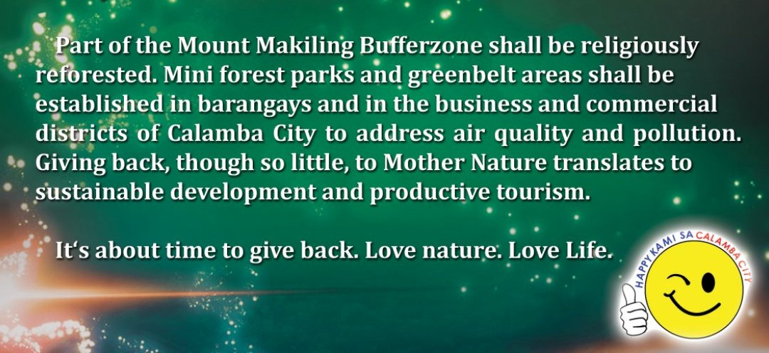 Nature shall be CONSERVED and PROTECTED. Now is also the perfect time to GIVE back to nature. Have you done your part? What's our next step? Join us! #ConserveProtectGive #GreenPartnersCalamba greenpartnersnight.info