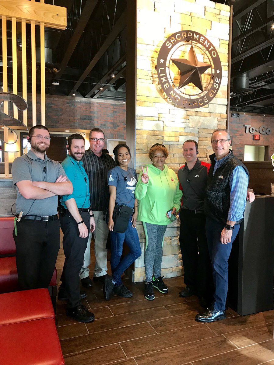 ToddSCallaway's tweet photo. Showing some #chilislove to our first guest to walk in the doors at #sactownchilis! Here we go! https://t.co/i69lMnkLXw