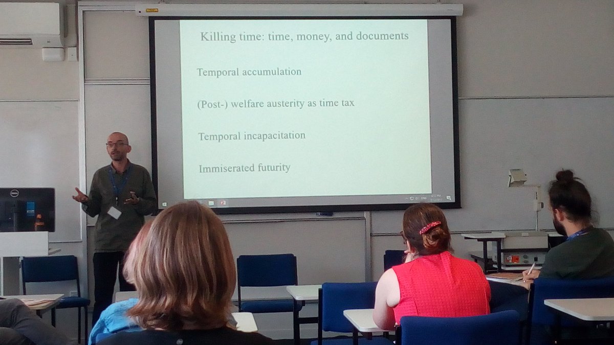 BenMorgan47's tweet photo. Weaponization of time and poverty austerity. Andrew Whelan on robodebt #CSAA2017 https://t.co/KLK3AqZhEE