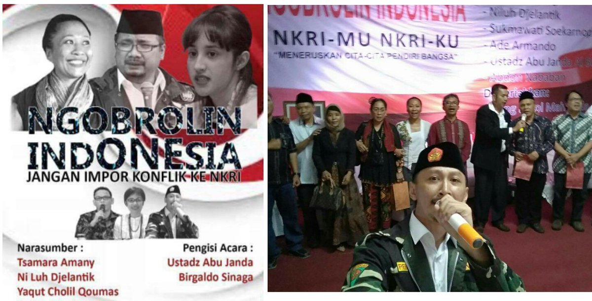 alif2000nur's tweet photo. Apa kabar om @GusYaqut . Ente MESRA banget dg @ustadabujanda . Cie cie..ternyata setali 3 uang. Alias 11 12. Sami mawon. Karakter &amp; tabiat kalian berdua MIRIP deh. 😂😂😂 https://t.co/mJUKHMjF1A