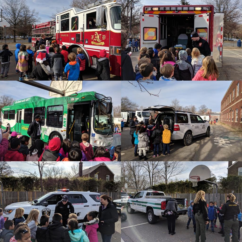 Prek-2nd graders loving their "Careers on Wheels" Day!! Thanks <a href="/KWBCounselor/">Afton Cordoba</a> and all who volunteered! #KWBpride