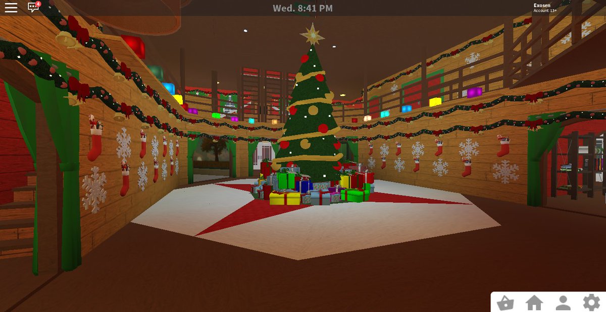 Roblox Bloxburg Christmas Update 2018 How To Get 35 Robux - making a vip room for the coffee shop roblox bloxburg