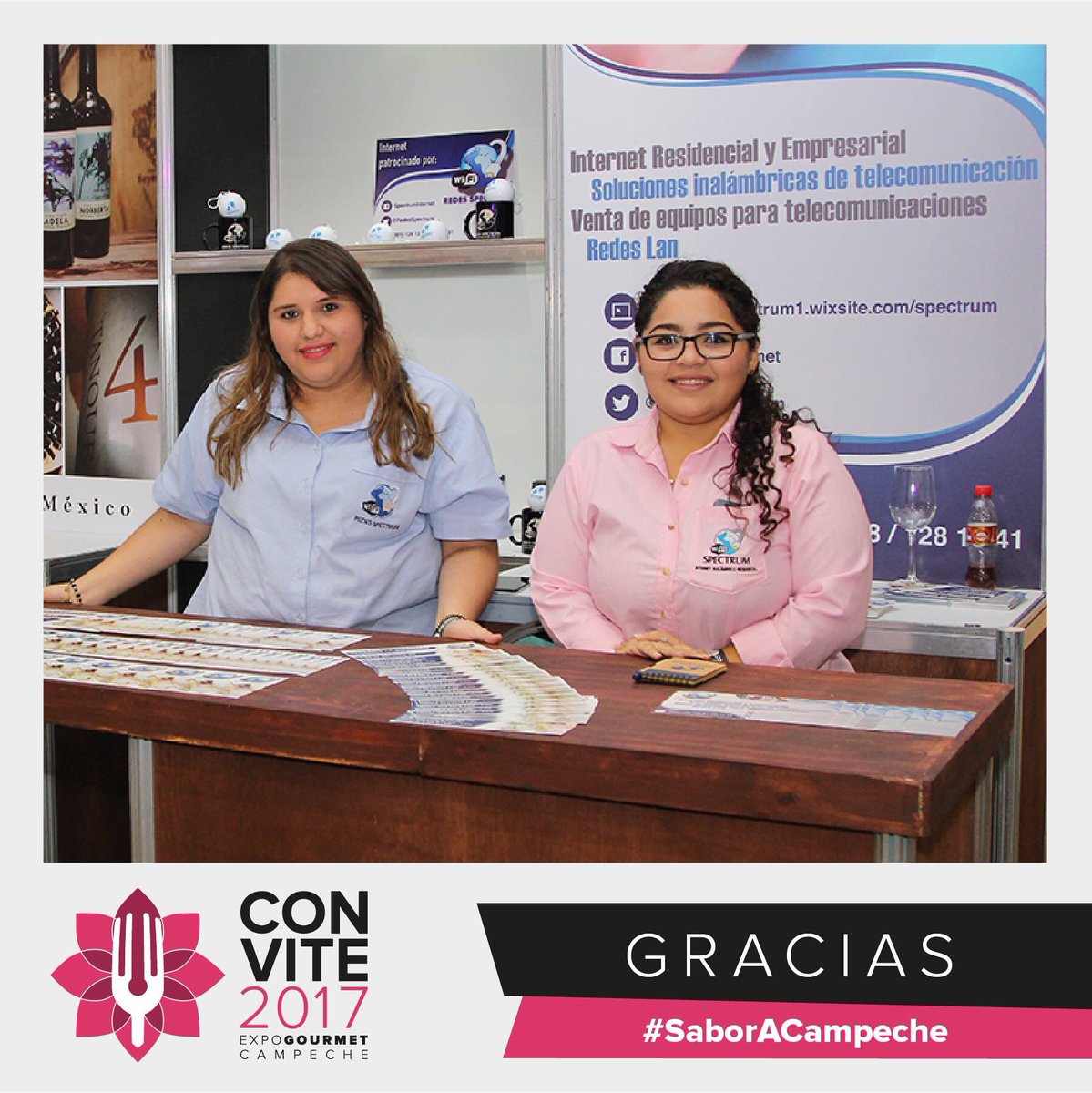 Muchas gracias a <a href="/RedesSpectrum/">Redes Spectrum</a> por su participación y su pericia en #Convite2017 

Los esperamos para #Convite2018

#SaboraCampeche