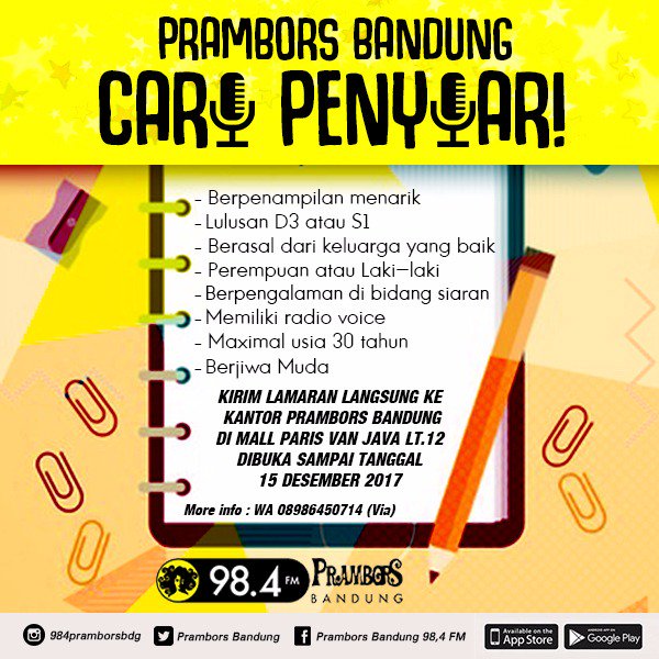 Loker Penyiar Radio 2019 Loker Penyiar Radio 2019