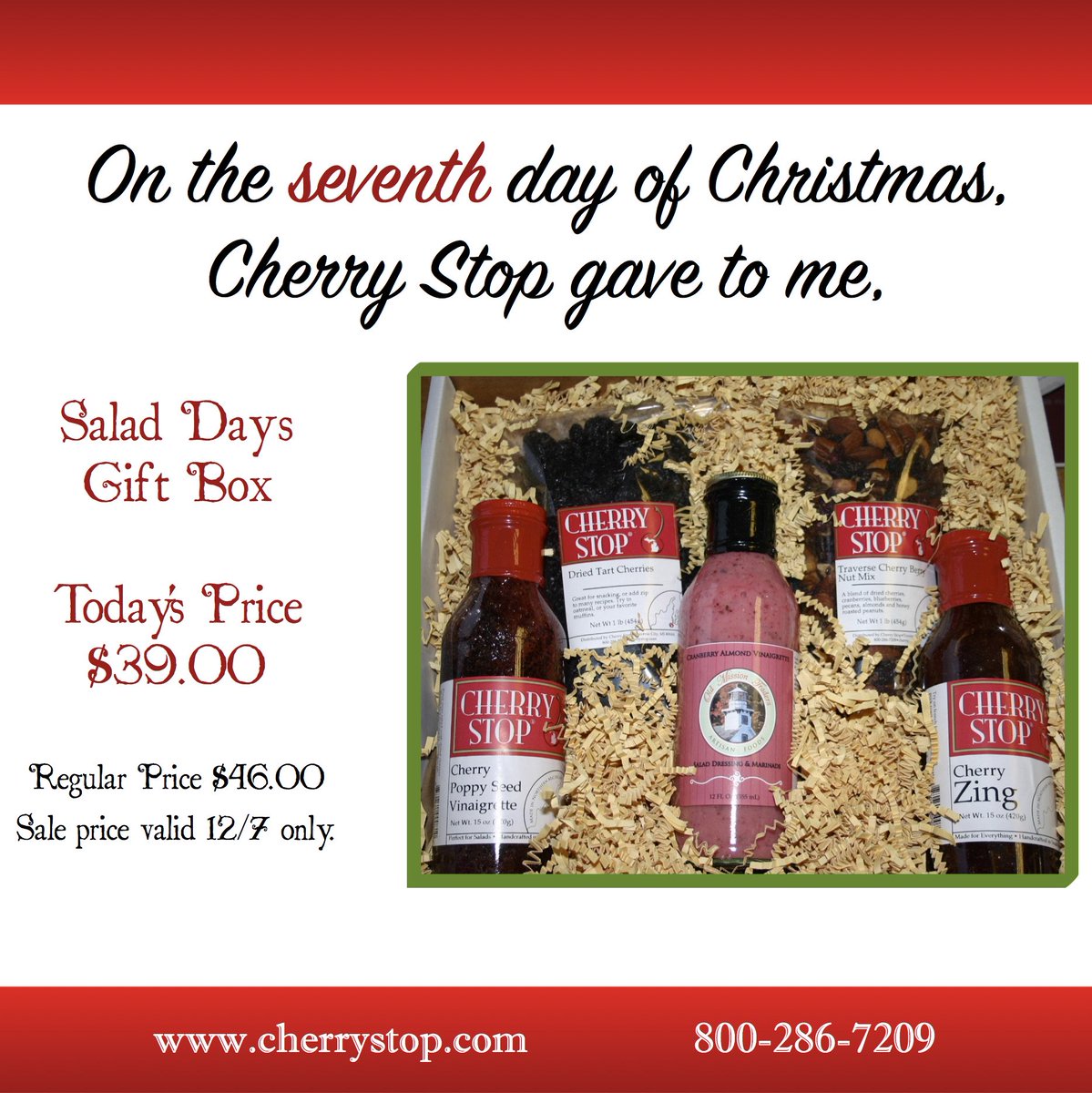 cherrystop's tweet image. On the 7th day of #Christmas, salad lovers unite! We've got the perfect things to top it off. ow.ly/4QHN30gZcdD