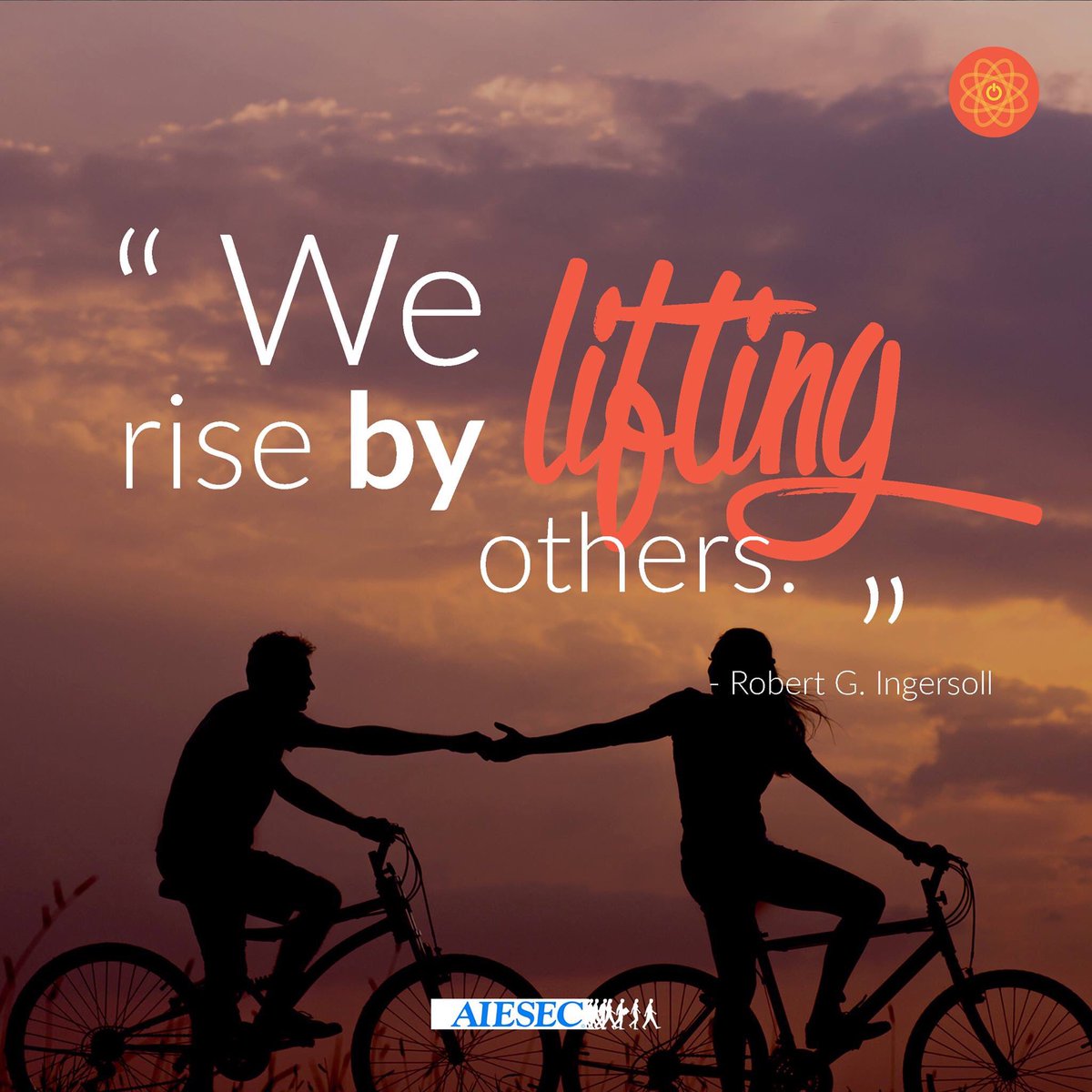 AIESEC's tweet photo. 'We rise by lifting others' by #ThisIsLeadership #LeadersForTheWorld https://t.co/UN9KSr1H4S