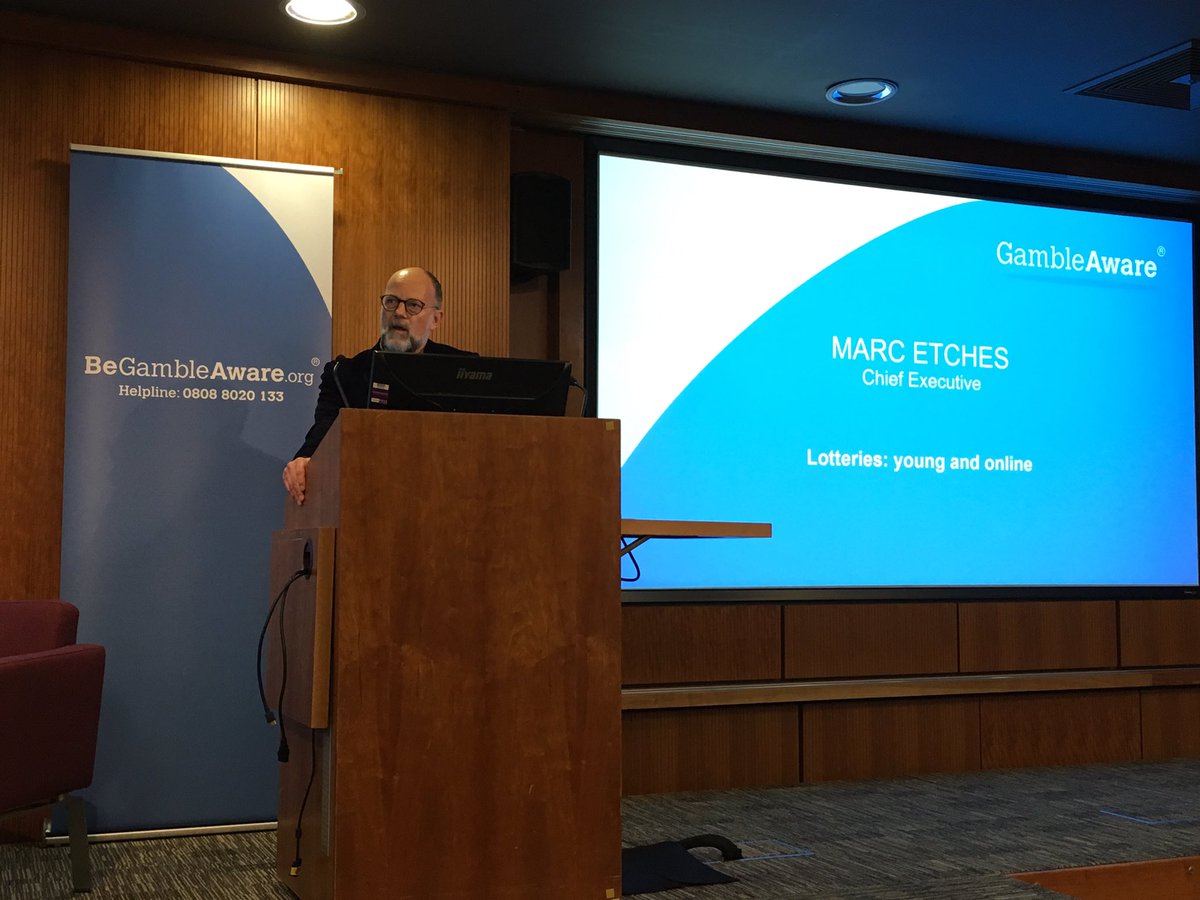 GamRegGB's tweet photo. 'When looking at lotteries we should look at it through the lens of the young and the online' - Marc Etches, @BeGambleAware chief exec #GambleAware17 https://t.co/F95stZebuq