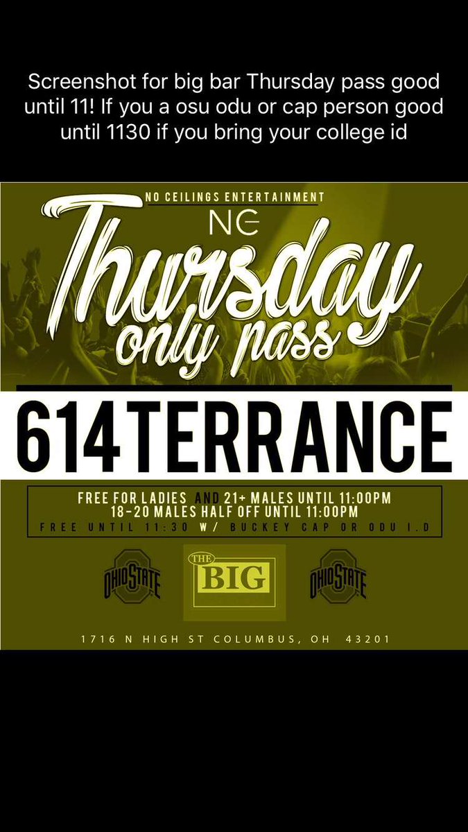 KalebButts's tweet image. Glow party tonight at big bar free for ladies also 1$ bombs and big dance floor share and come out it's going to be fun