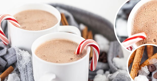 This gorgeous minty hot chocolate is perfect on a cold day - blendtec.com/recipes/pepper…