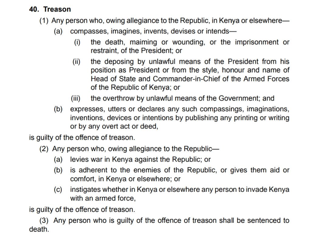Are we imagining killing Uhuru on 12th? No
Are we deposing him? No
Are we overthrowing his illegit Govt? No.
AG Githu Muigai should as always, be ignored.