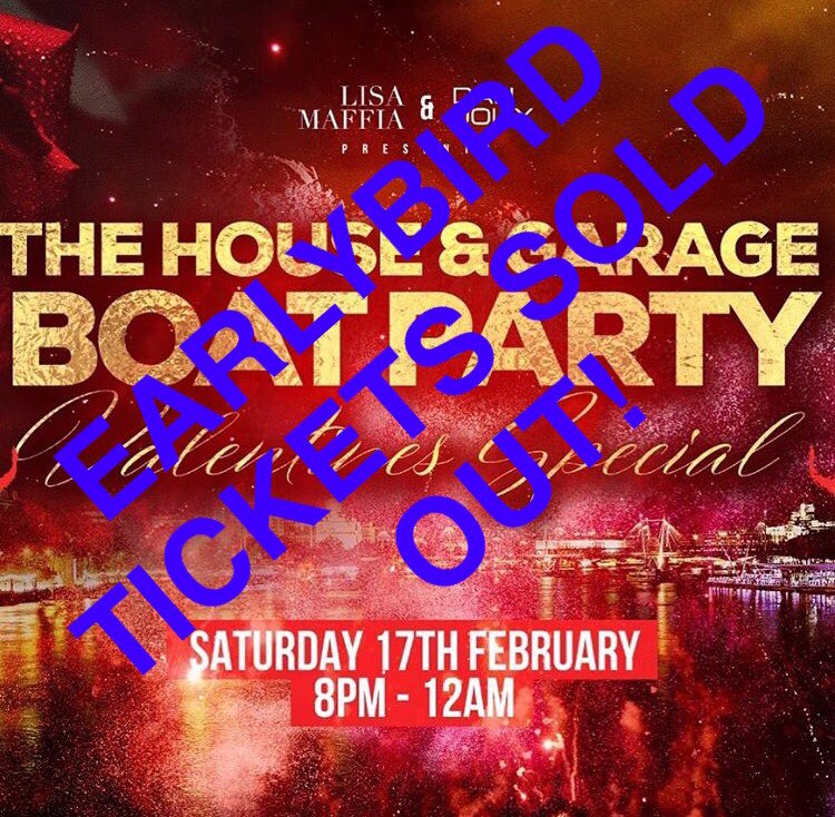 <a href="/GarageBoatParty/">GarageBoatParty</a> #earlybird tickets #soldout 🚣‍♀️🚣‍♀️🚣‍♀️🚣‍♀️🚣‍♀️💋😍😍😍😍 #loveboat