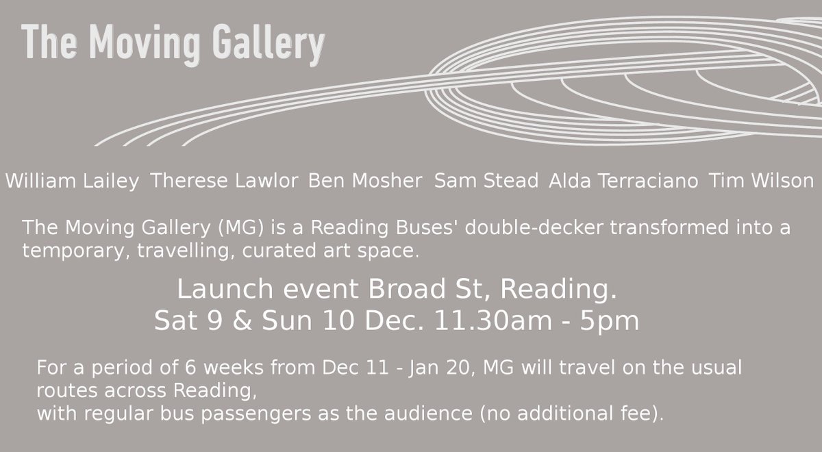 snstead's tweet image. Pop by Broad St in Reading this weekend for a bit of art on a bus. moving-gallery-reading.com #MovingGalleryReading