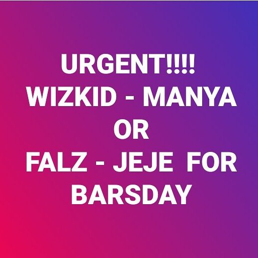 eladopere_evan's tweet photo. Last Call:
You gotta Choose one and see the magic drop tomorrow 😉😉😉
On some BARSDAY vibe
#shnevs #barsday #bars #wizkid #manya #falz #jeje https://t.co/GnlUvxDRVi