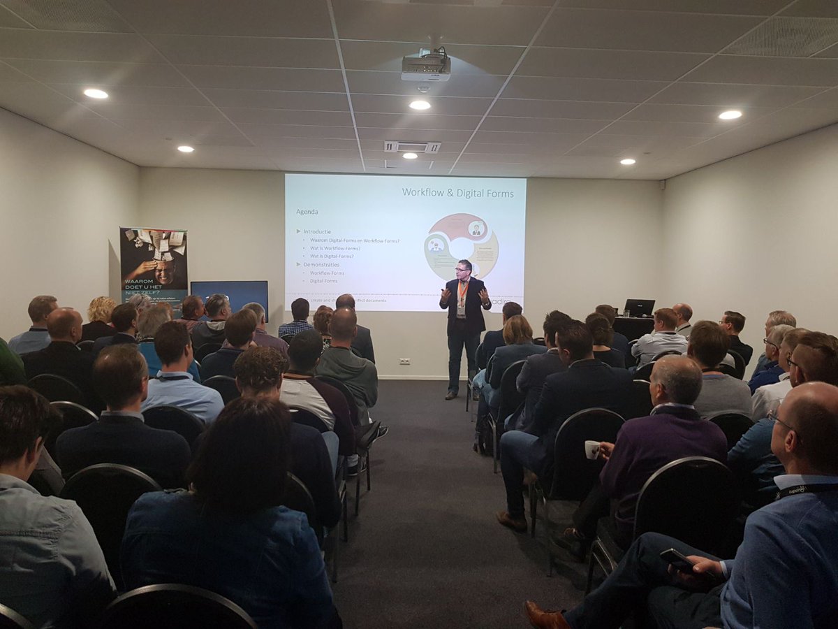 QuadiraSoftware's tweet image. .@wolfdennis vertelt op de #AdvancedFormsExperience17 alles over #workflow en #DigitalForms. Meer lezen? bit.ly/2zZYMLO