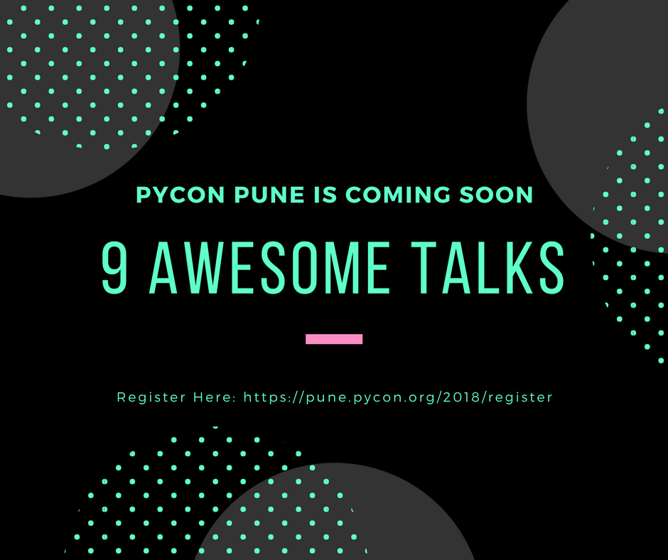 Talks for PyCon Pune 2018 has been released. Have a look at bit.ly/2AjrICQ  to see all the awesome talks apart from keynotes. There is a talk for almost everyone. #pyconpune2018 #Python