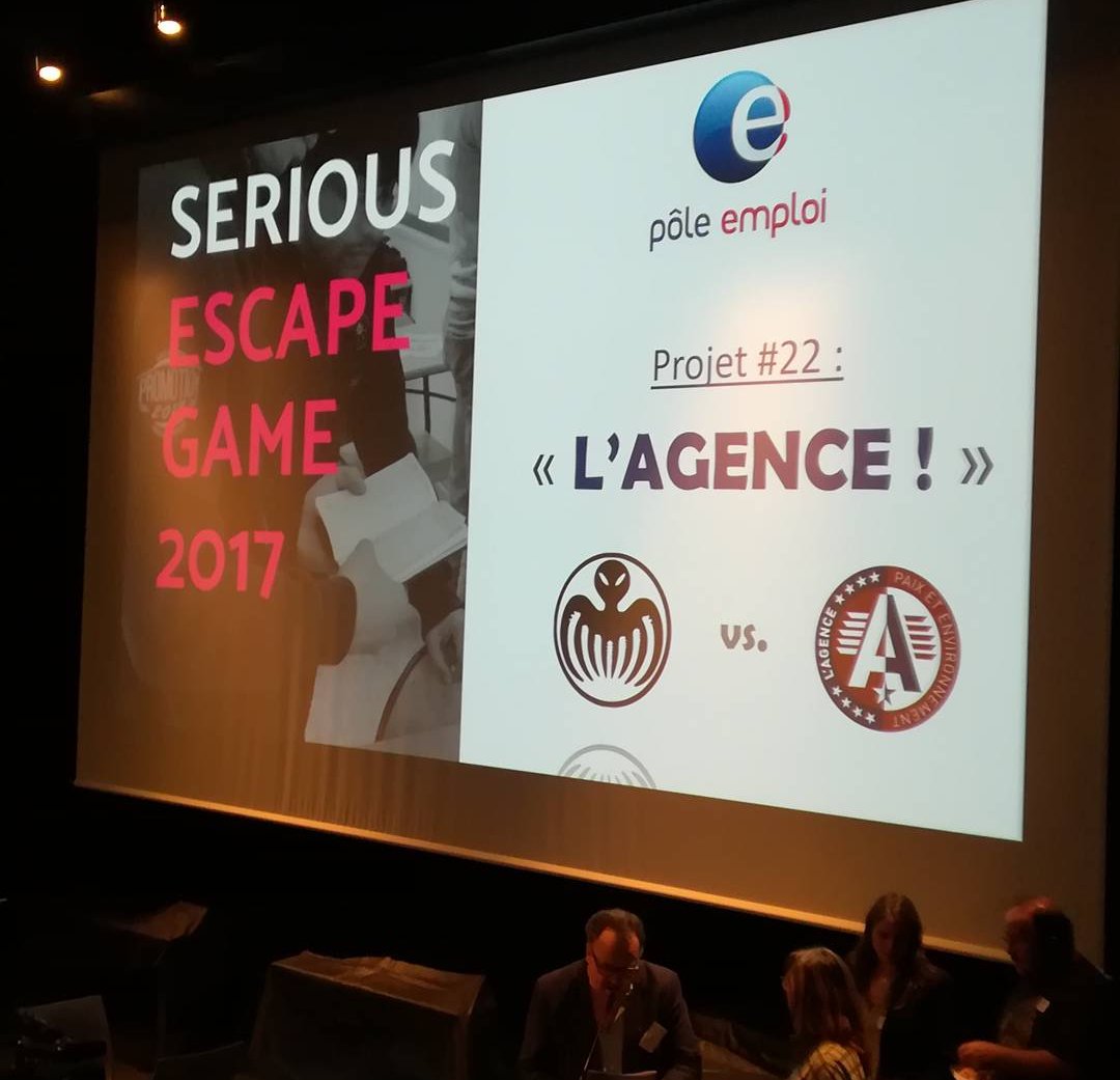 "L'agence" by <a href="/LABP/">Lauren Peer</a> accompagne les chercheurs d'emploi sous forme d'un #escapegame. Le but ? Detecter les compétences des chercheurs d'emploi pour mieux les valoriser par la suite. #SEG2017 @poleemploi_HDF