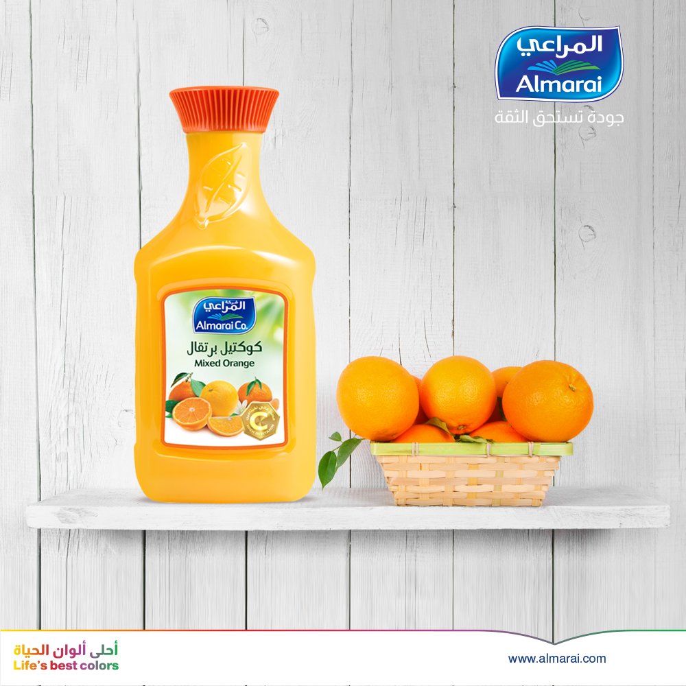 المراعي عصير برتقال طبيعي 1 5 لتر ديتر