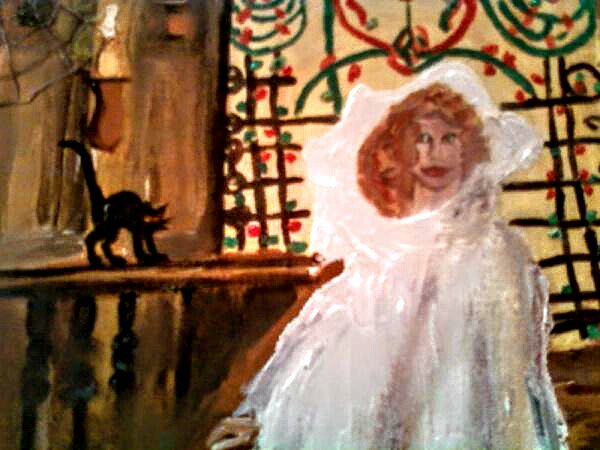 aladreth's tweet photo. The Ghost of Christmas Past? Or??? #snippet of one of my #oilpaintings #aladreth https://t.co/vFkv7mbv9a