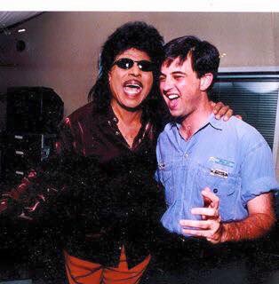 Happy 85th Birthday to my pal Little Richard. Here we are when we were both younger and prettier. 