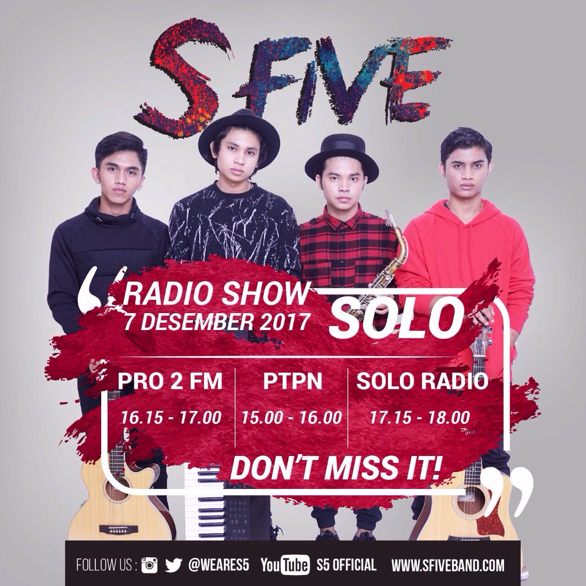 PromosiRadio's tweet photo. hari ini LIVE INTERVIEW RADIO dikota SOLO @WeareS5 @ptpnradiosolo @PRO2SKA @solo_radio https://t.co/cOFJmBQo3h