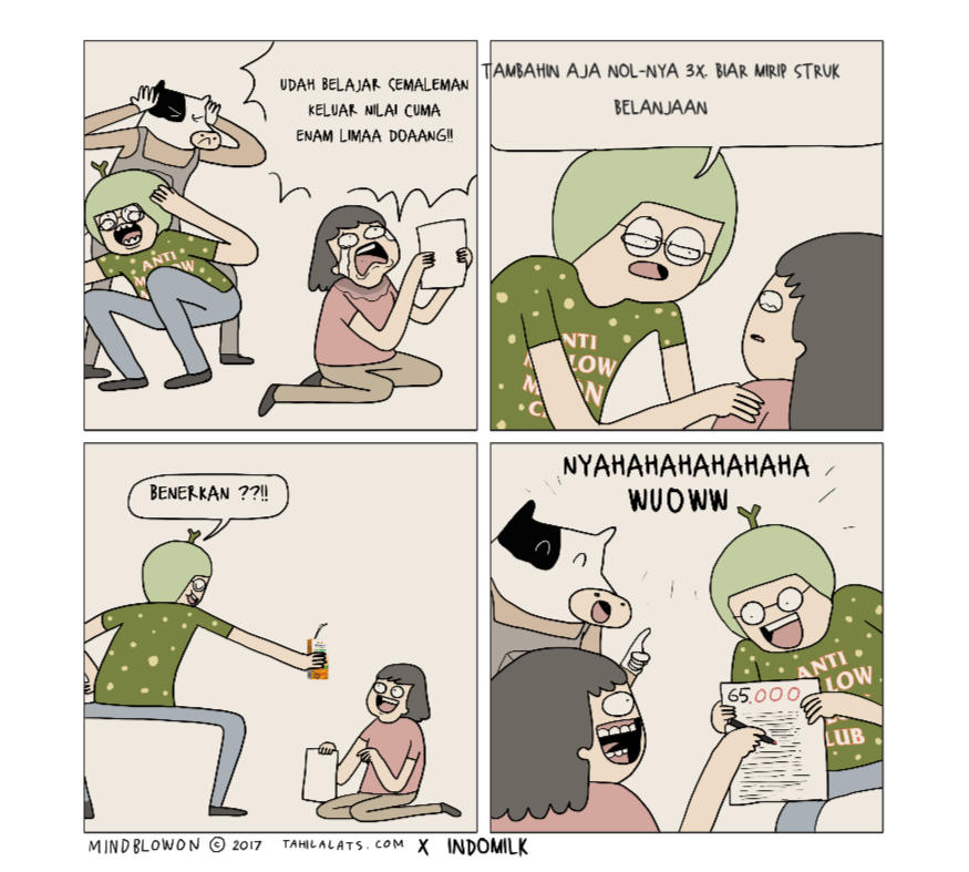 Els_ssa's tweet photo. @DuKilanduL ulangan dapat nilai jeblok? nggak usah zedih, dibikin asyik ajah! sambil minum @Indomilk  pasti asyik. 😋#AntiMellowMelonClub https://t.co/nIrh2nglwZ