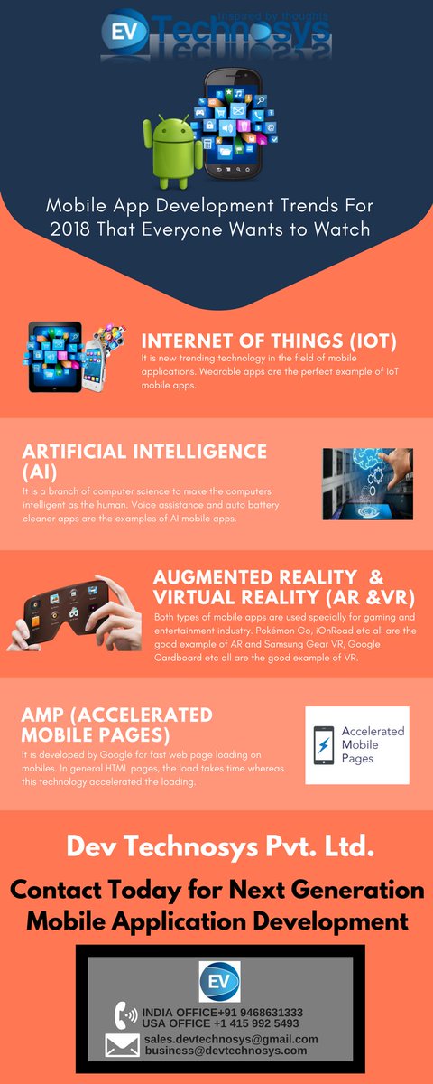 DevTechnosys's tweet image. Top #MobileAppDevelopmentTrends For 2018 That Everyone Wants to Watch devtechnosys.com/2017/11/top-mo…
#MobileAppDevelopment #appdevelopment #AppDev #mobileapps #MobileAppDevelopmentCompany