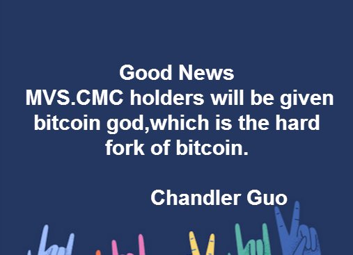 cloudchain_cmc's tweet photo. Good news
Chinese crypto-currency investor and blockchain starts-ups Chanderguo announced the launch of bitcoin god,the hard fork of bitcoin. MVS.CMC holders will be given bitcoin god.@cloudgangxu  @ChandlerGuo https://t.co/C1VWyVxsrI