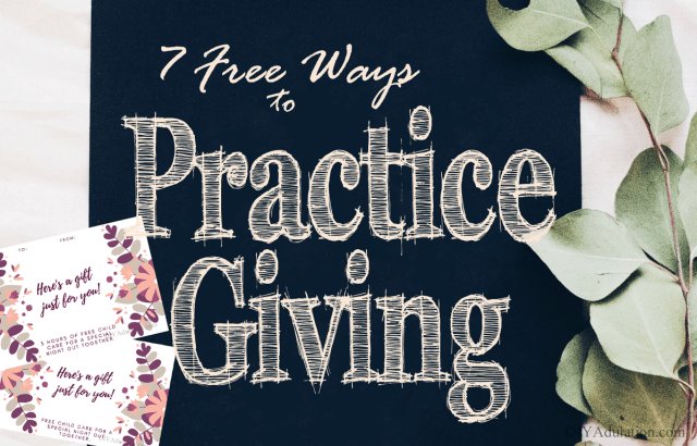 DIYadulation's tweet image. Why not make your next family night a service project? These 7 free ways to practice giving will help your family be philanthropic in your daily lives. #practicegiving diyadulation.com/7-free-ways-pr…