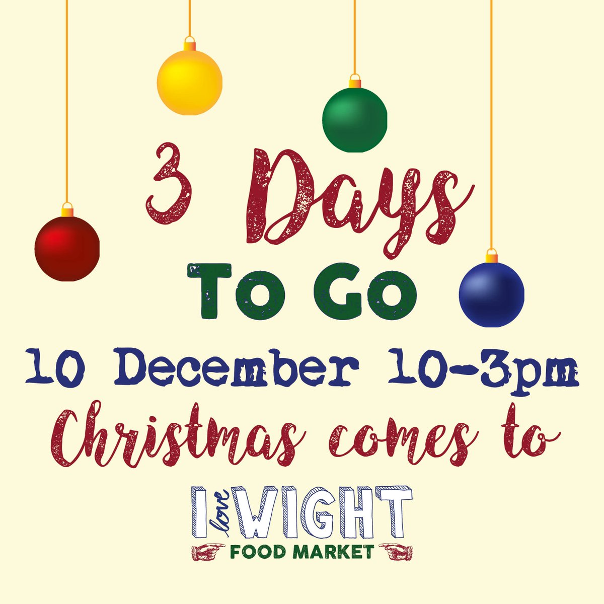 3 days until Christmas Comes to Brading!
Don't miss the Christmas Food &amp; Craft Market with mince pie dumplings and roast chestnuts...yum! 10-3 on SUNDAY 10th December, Brading main carpark