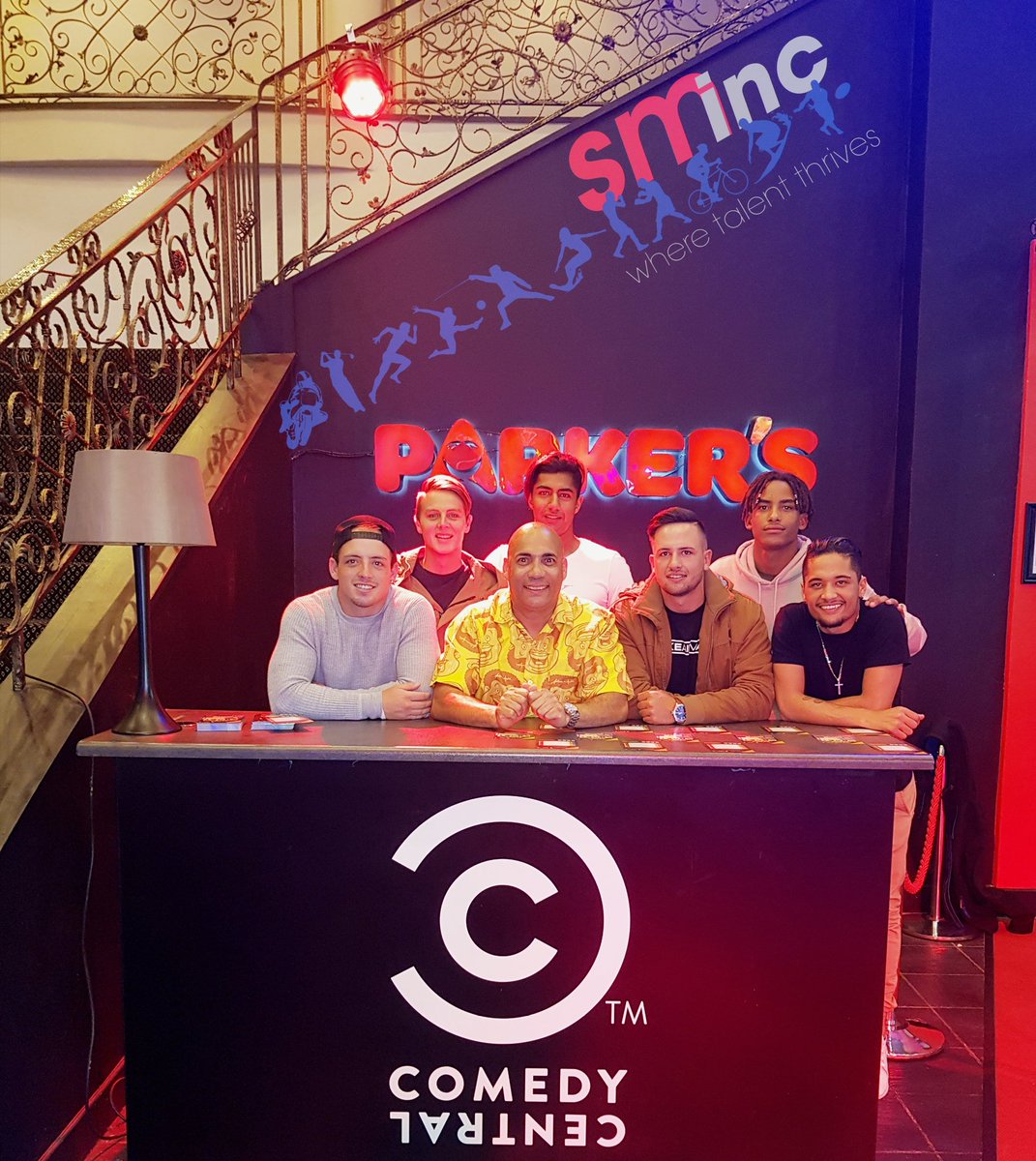 After a long year it was good to have a couple of Laughs with some of our athletes.
So much talent in one photo. 
Looking forward to seeing you all achieve great things in 2018. 

#SMinc 
#Sport 
#SportsManagement 
#Comedy 
#ComedyCentral 
#FutureStars 
#Athletes