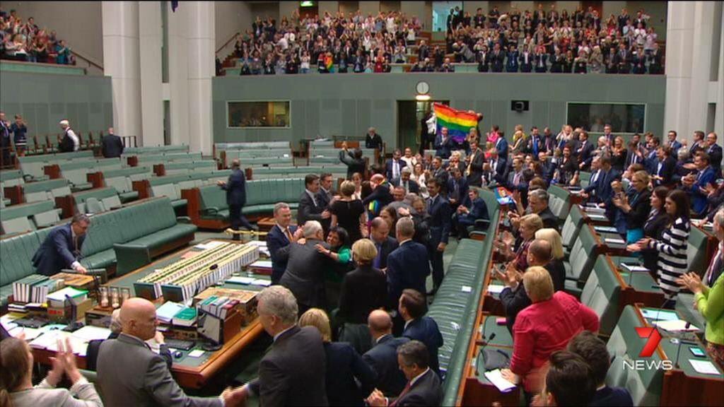 Today in #Australia history has been made with a passing of the #samesex  🌈 marriage bill in parliament. Congratulations Australia you are amazing🥂 #voteyes #australiasaidyes #ssmbill #timetogetmarried #australiaweddings
