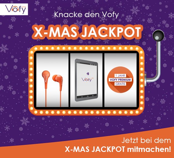 Entdecke unseren Vofy X-MAS-Jackpot und sichere dir die Gewinnchance des Jahres: das Vofy-Lerntablet von Samsung inkl. Kopfhörern und einem Jahr gratis Vofy-Premium! 😱😱
Jetzt mitmachen: bit.ly/Vofy-XMAS-Jack…
#xmas #gewinnspiel #lerntablet #tabletgewinnen #vofy #vokabelnlernen