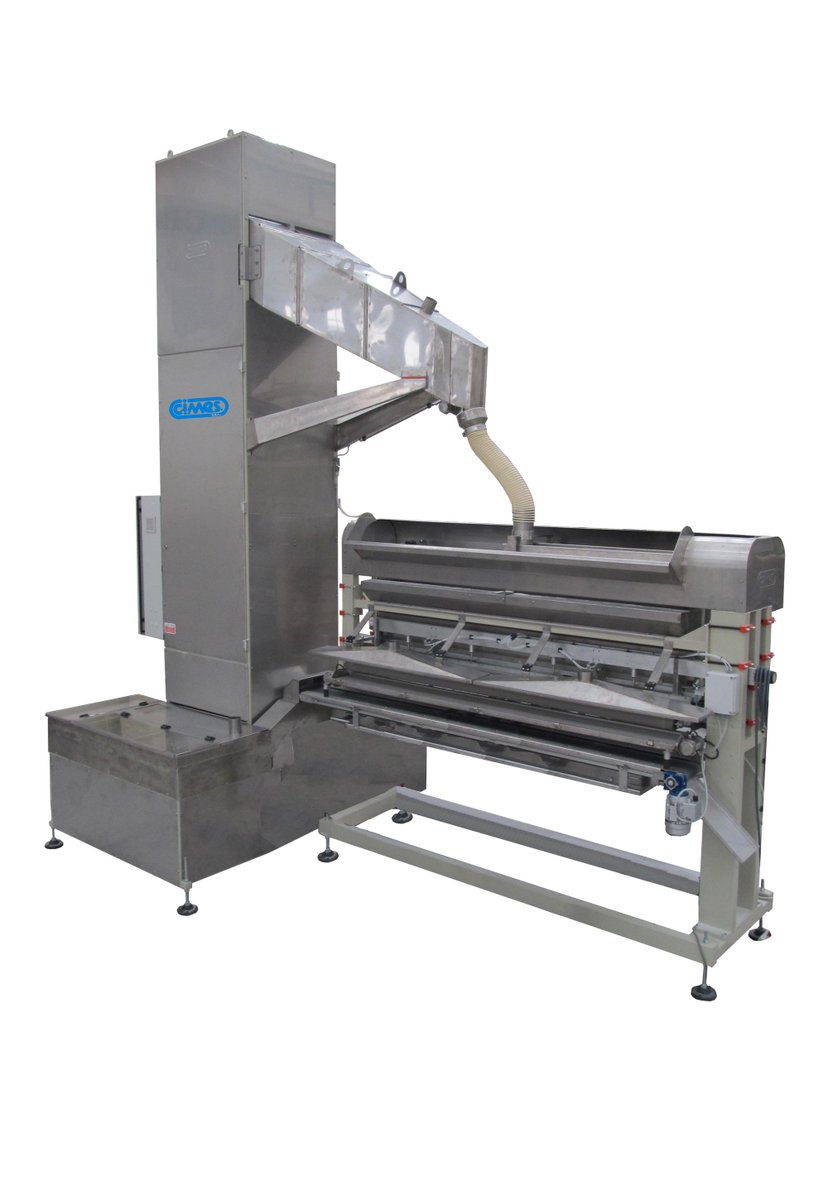 UNIVERSAL AUTOMATIC DISTRIBUTOR FOR DRY GLAZES FOR BIG SIZES TILES 
WITH FEEDING AND RECYCLE BY PATENTED DOUBLE GRAVITATIONAL SYSTEM, WHICH GUARANTEES TO EXCLUDE UNDESIRED BREAKING OF THE GRANULES DURING PRODUCTION. 
FOR TILES UP TO 1900 mm IN GREEN TILE 
en.cimes.it/automatic-grit…