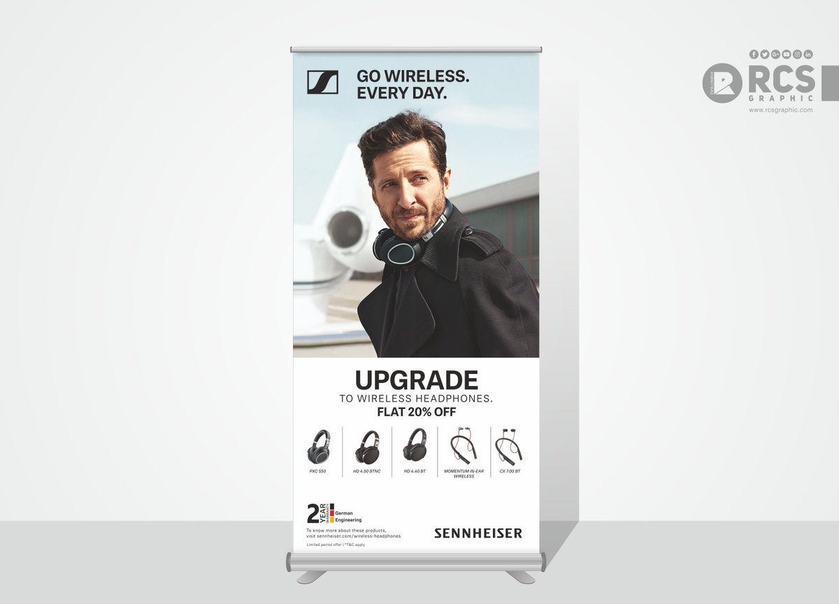 RameshSolanki8's tweet photo. PROMOTIONAL ROLL UP STANDEE for #SENNHEISER
We are successfully meeting the varied requirements of our clients by providing the best quality range of Economy Roll Up Standee.
OUR PORTFOLIO: https://t.co/Ffpy4qBwBY
COMPANY PROFILE : https://t.co/6AQ30TMbPL https://t.co/z3Vjd4kA4R