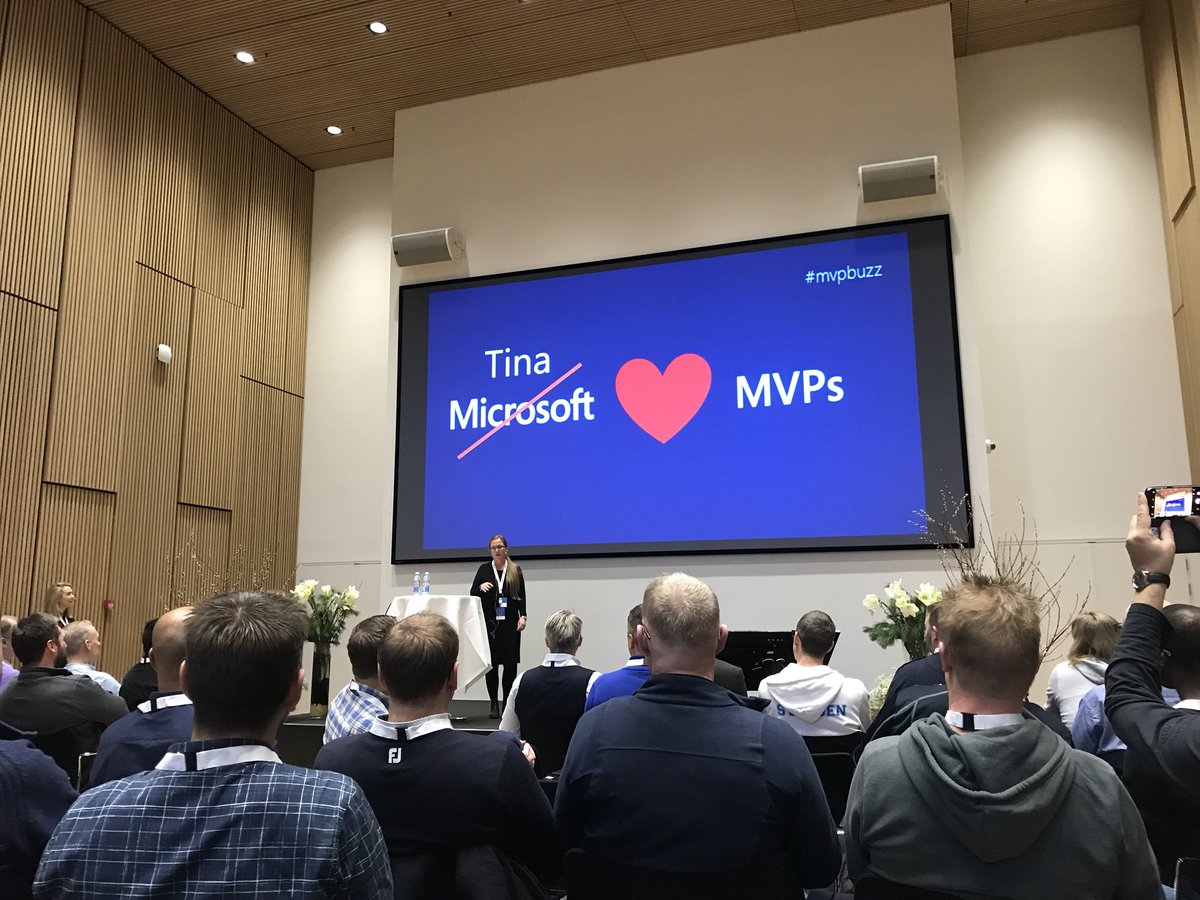 .<a href="/TinaStenderup/">Tina Stenderup-Larsen</a> kicking off #MVPCC in Copenhagen! #mvpbuzz