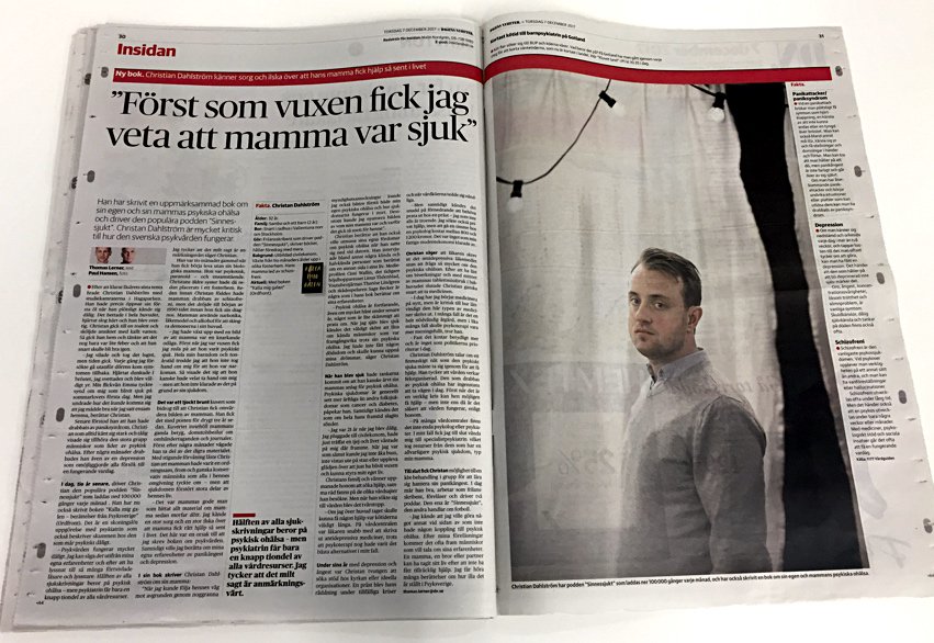 Hej psykiatrin! 

Jag skrev en bok och skvallrade om hur jävla kassa ni är (sorry). Och just det, Sveriges största morgontidning skriver om boken över två helsidor idag! 👋

Med vänliga hälsningar och hopp om bättring,
/Jätte-jättebesviken